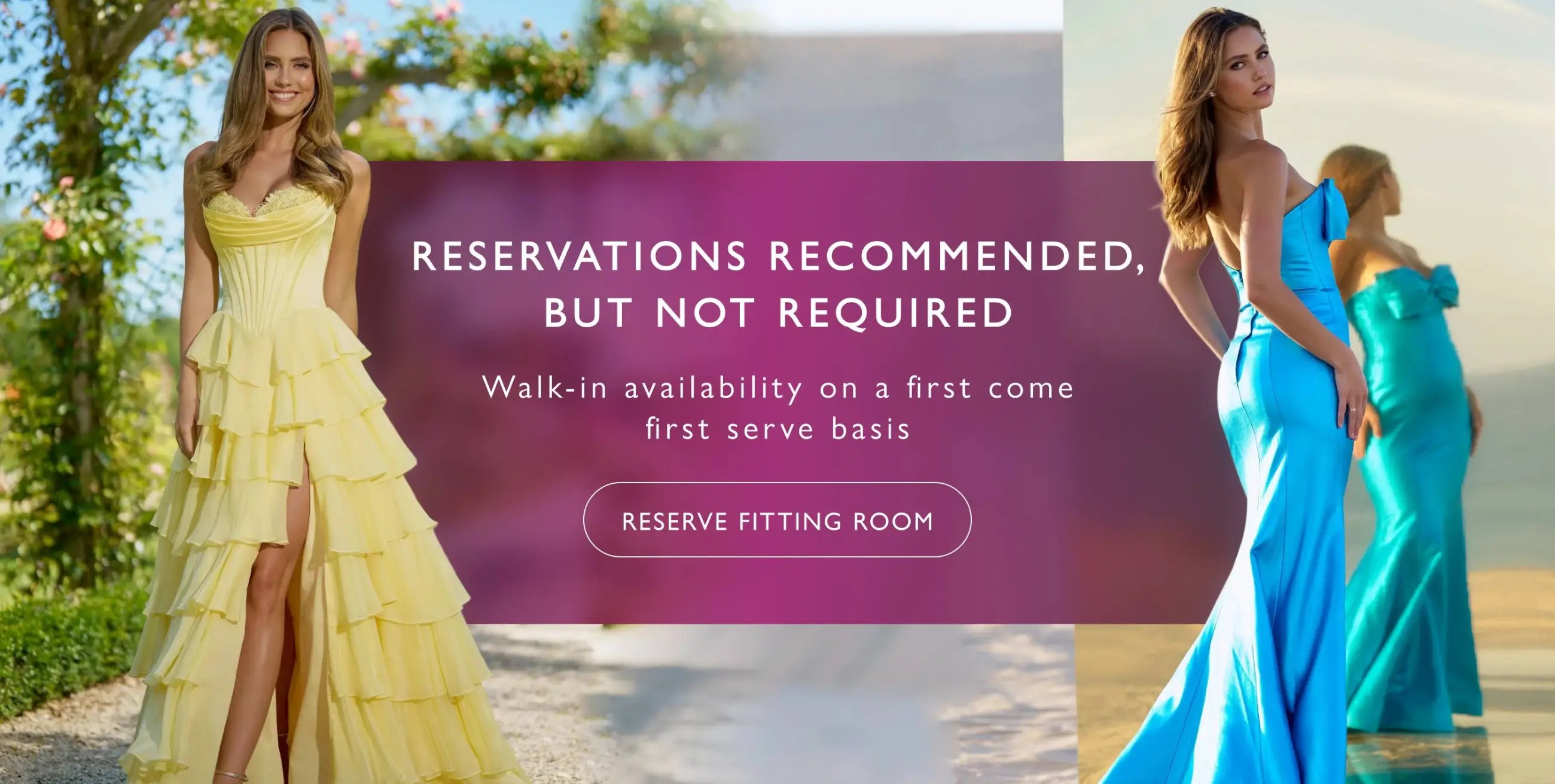 Reservations Recommended Banner Desktop