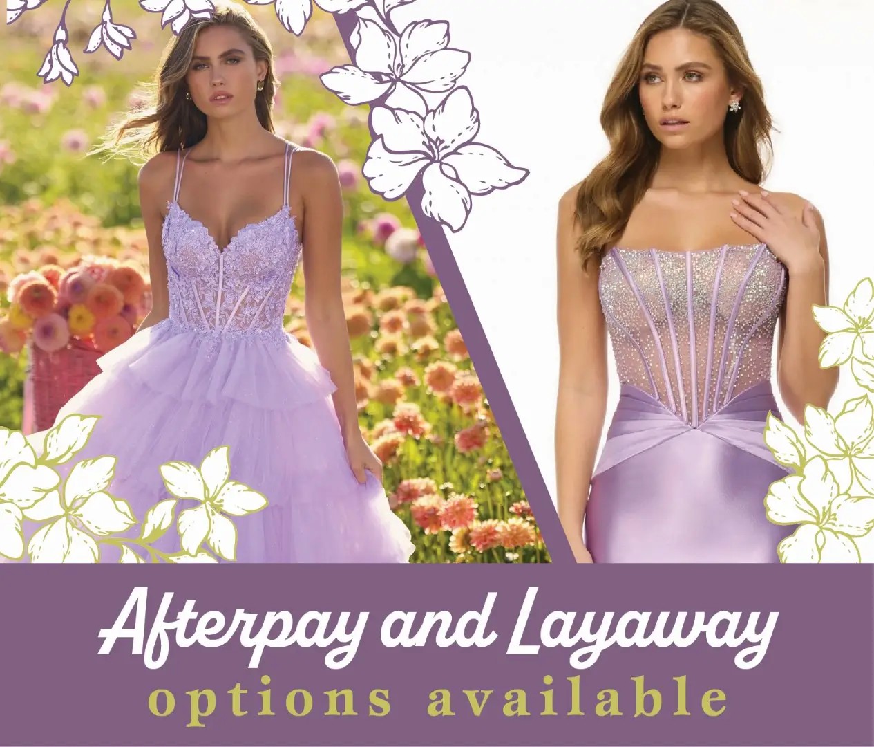 afterpay and layaway available